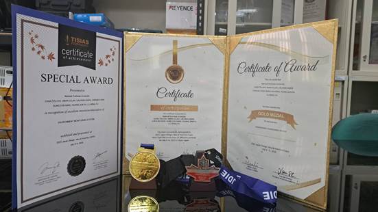 東京發明展奪金及加拿大特別獎2